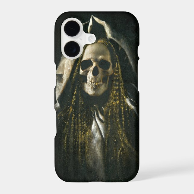 Gothic Skeleton Ghost iPhone X Case (Back)