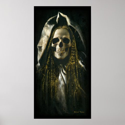 Gothic Skeleton Ghost Poster