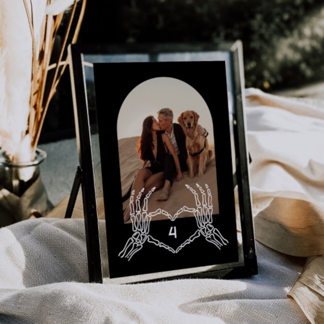 Gothic Skeleton Hands Arch Photo Table Numbers (Creator Uploaded)