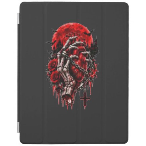 Gothic Skeleton Hands Red Roses Halloween Horror D iPad Smart Cover