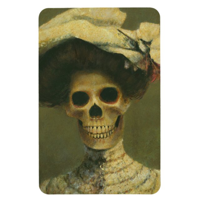 Gothic Skeleton Lady Flexible Magnet (Vertical)