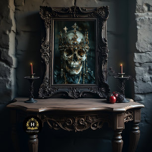 Gothic Skeleton Skull Decoupage Tissue Paper