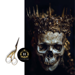 Gothic Skeleton Skull Decoupage Tissue Paper