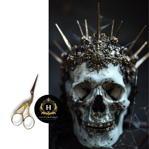 Gothic Skeleton Skull Decoupage Tissue Paper