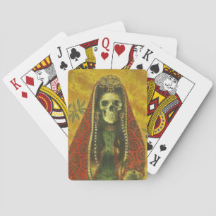Gothic Skeleton Witch Playing Cards