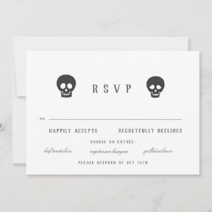 Gothic Skeletons Invitation
