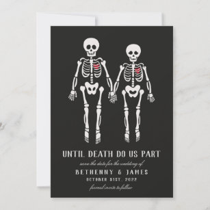 Gothic Skeletons Invitation