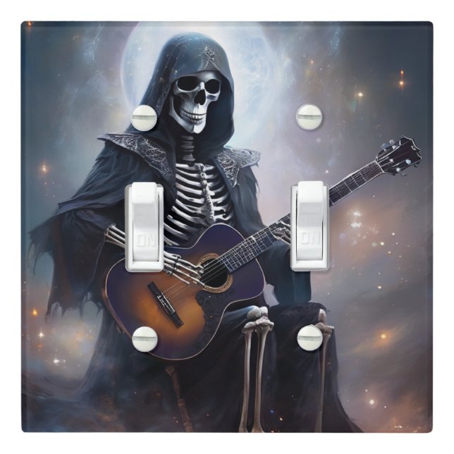 *Gothic Skelton  Light Switch Cover (In Situ)