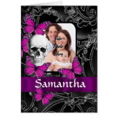 Gothic skull and butterflies (Front)
