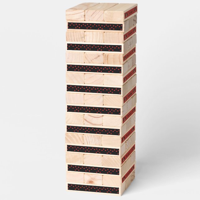 Gothic Skull and Guardian Ravens Halloween Custom Topple Tower (Assembled)