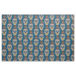 Gothic Skull and Rat Halloween Fabric