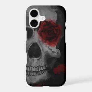 Gothic Skull and Red Roses vibrant iPhone 17 Case