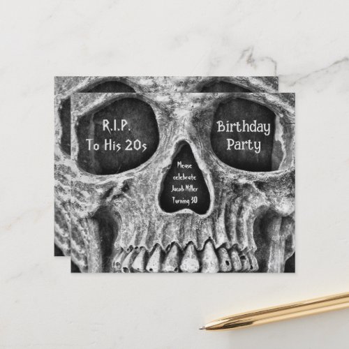 Gothic Skull Budget Birthday Party RIP To His 20s