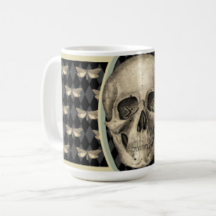 Gothic Skull & Butterflies Coffee Mug