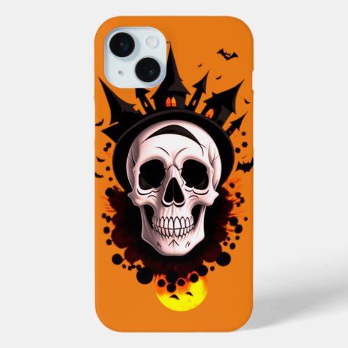 Gothic skull  iPhone 15 plus case