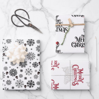Gothic skull Christmas Wrapping Paper