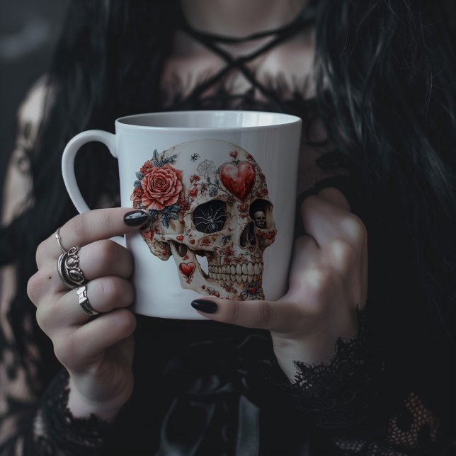 Gothic Skull Coffee Mug (Creator Uploaded)