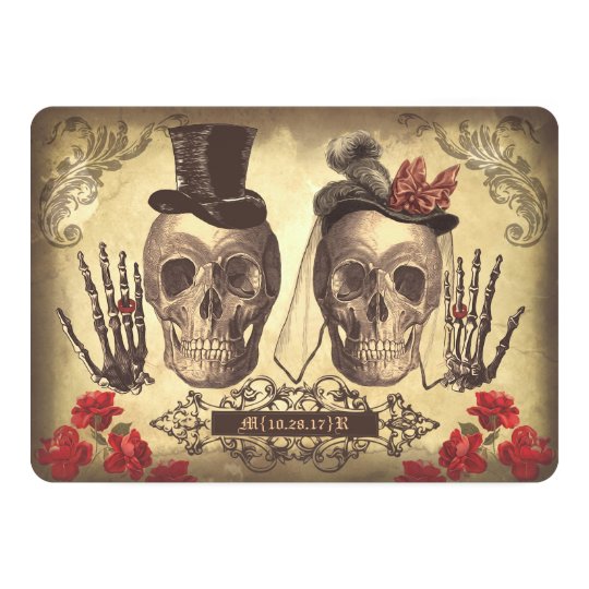 gothic wedding invitations