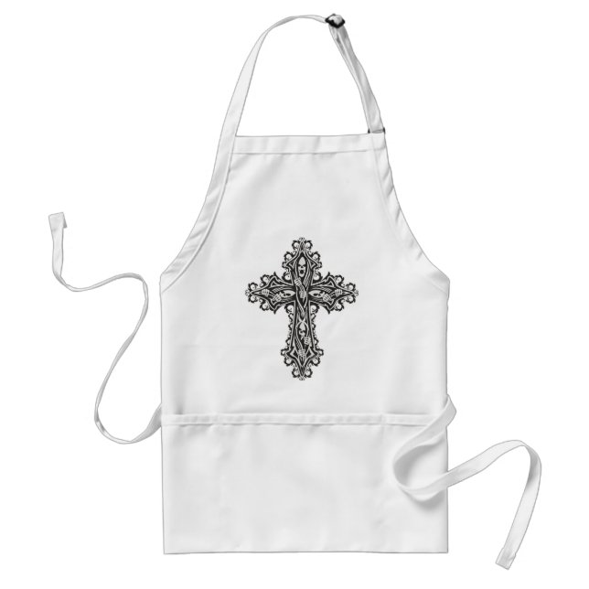 Gothic Skull Cross Adult Apron (Front)