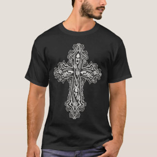 Gothic Skull Cross T-Shirt