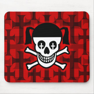 Gothic Skull & Crosses Mouse Pad