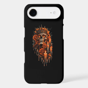 Gothic Skull Crown Halloween Dark Roses Spooky Des iPhone 17 Air Case