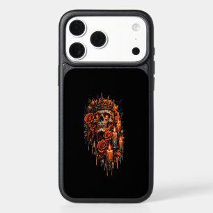 Gothic Skull Crown Halloween Dark Roses Spooky Des iPhone 17 Pro Max Case