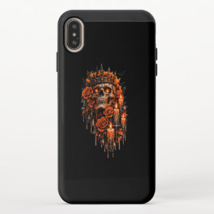 Gothic Skull Crown Halloween Dark Roses Spooky Des iPhone XS Max Slider Case