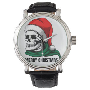 Gothic Skull Crown with Red Roses – Dark Biker Sty Watch