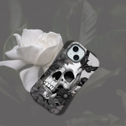Gothic Skull Dark Witch Spooky iPhone 15 Case