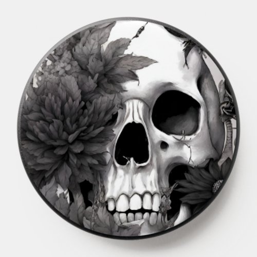 Gothic Skull Dark Witch Spooky PopSocket