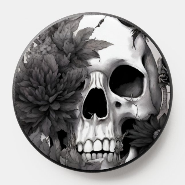 Gothic Skull Dark Witch Spooky PopSocket (Popsocket)