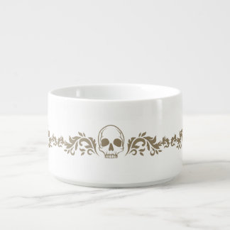 Gothic Skull Design Coffee Mug – Elegant Floral Sk