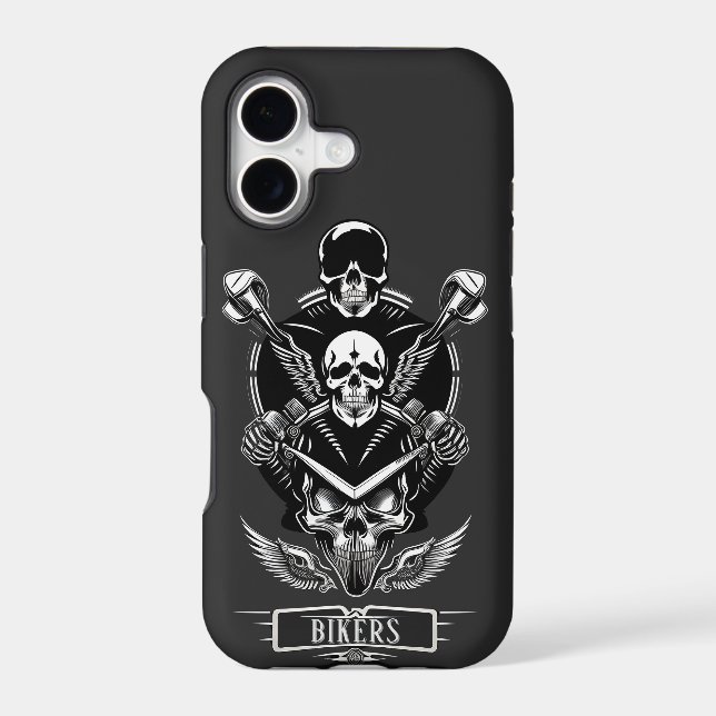 Gothic Skull Design Iphone Case (Back)