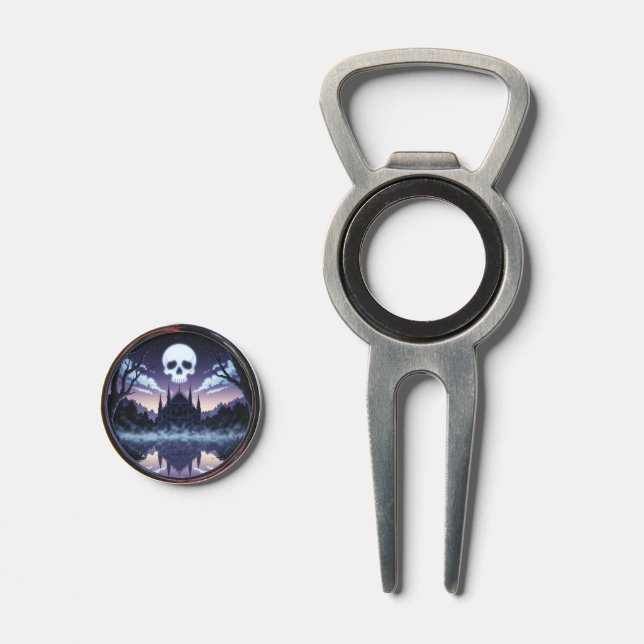 Gothic Skull Divot Tool Set (Front (Open))