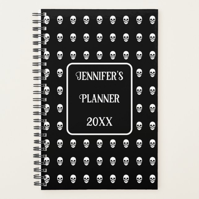 Gothic Skull elegant 2026 Planner (Front)