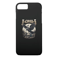 Gothic Skull F-Caw-F Crow Adult Humor Graphic