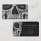 Gothic Skull Face Black And White Tattoo Shop