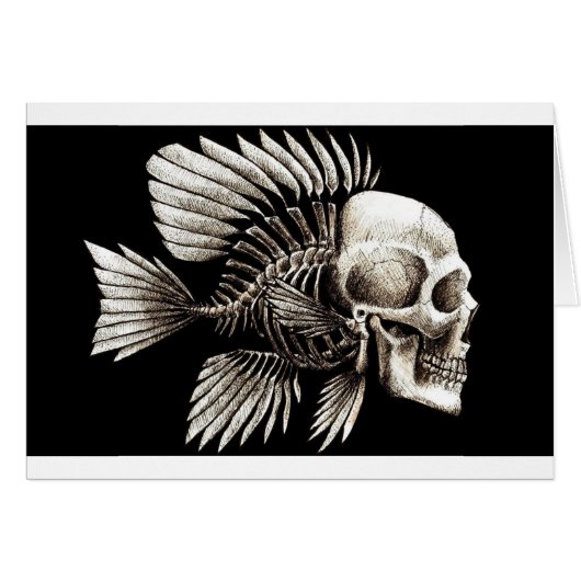 GOTHIC SKULL FISH CARDS (Front Horizontal)