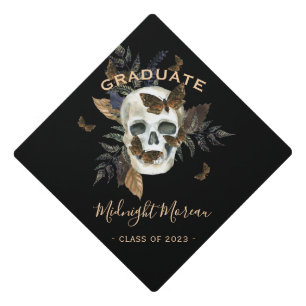 Gothic Skull Graduation  Cap Topper
