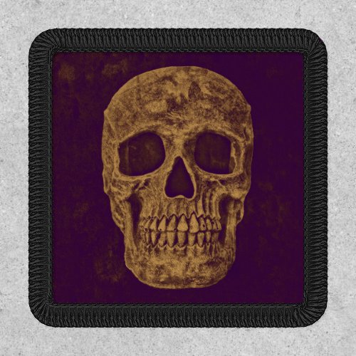 Gothic Skull Grunge Purple Gold Cool Patch
