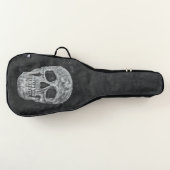 Gothic Skull Head Black And White Cool Guitar Case (Front)