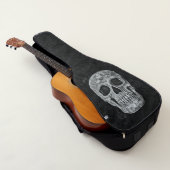 Gothic Skull Head Black And White Cool Guitar Case (3/4)