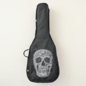 Gothic Skull Head Black And White Cool Guitar Case (Front)