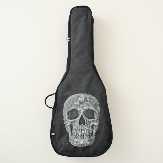 Gothic Skull Head Black And White Cool Guitar Case (Front)