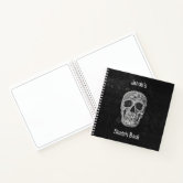 Gothic Skull Personalized Sketch Book