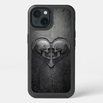 Gothic Skull Heart Iphone 13 Case by FantasyCases at Zazzle