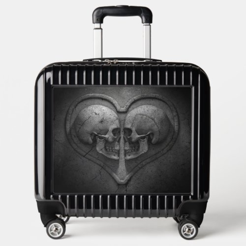 Gothic Skull Heart Pilot Case Luggage