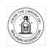 Gothic Skull in Bottle NT Library Book Name