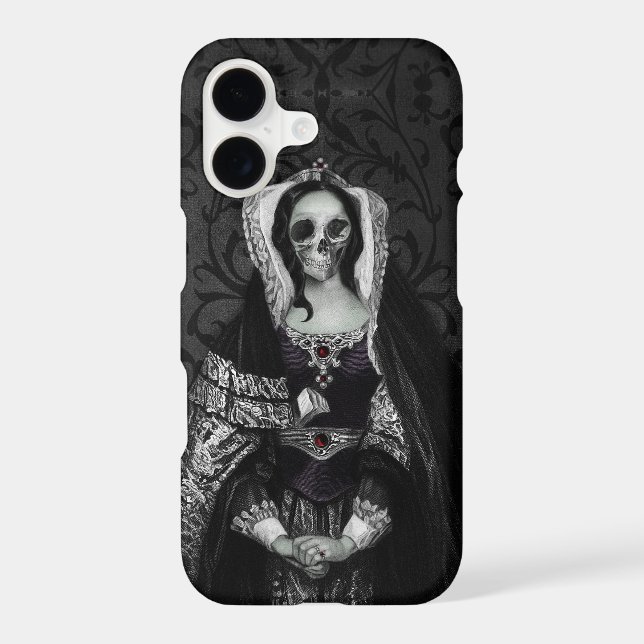 Gothic Skull Lady iPhone Case (Back)